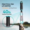 RXLUY 11.5" Fish Lip Gripper with Scale, Max 40lbs Scale,
