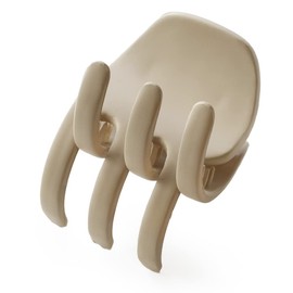 JewelVOX Hair Clip, Hair Accessories, Hair Claw Dull Color, Stylish, Popular, Adult (Beige)