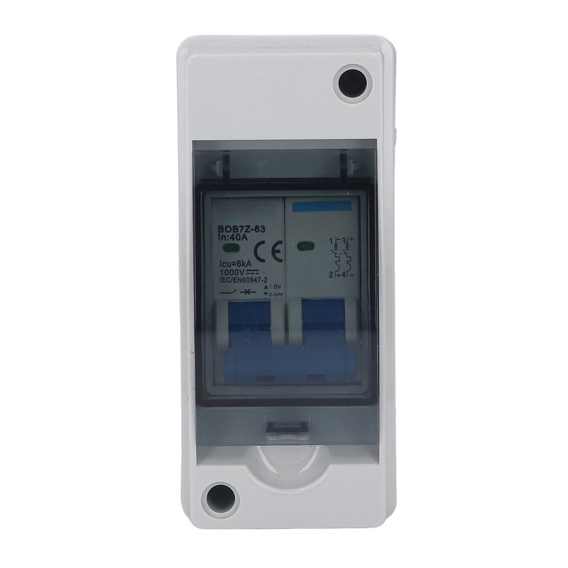 DC Disconnect Switch 40A Protective Transparent Cover Miniature Circuit Breaker