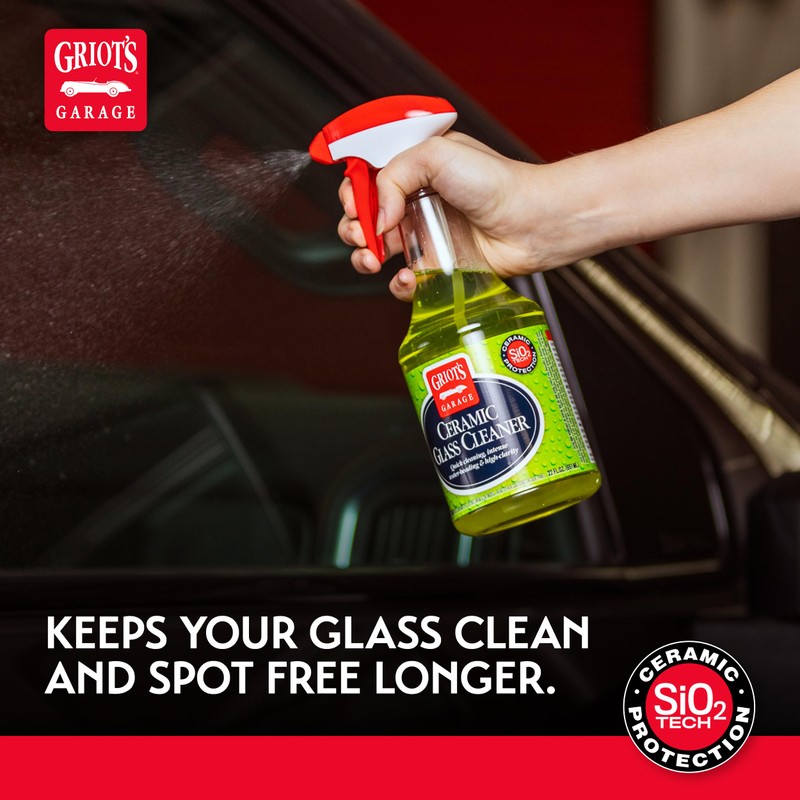 Griot's Garage Ceramic Glass Cleaner Spray for Car Windows, Windshields,