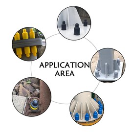 20 Pcs Nut Bolt Covers, White Plastic M14 Bolt Dome Caps, Higher Bolt Nut Protection Cover