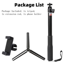 Leenconghui 37inch Selfie Stick Gimbal Extension Pole+Tripod Mount Kit fit for DJI Osmo Pocket 3