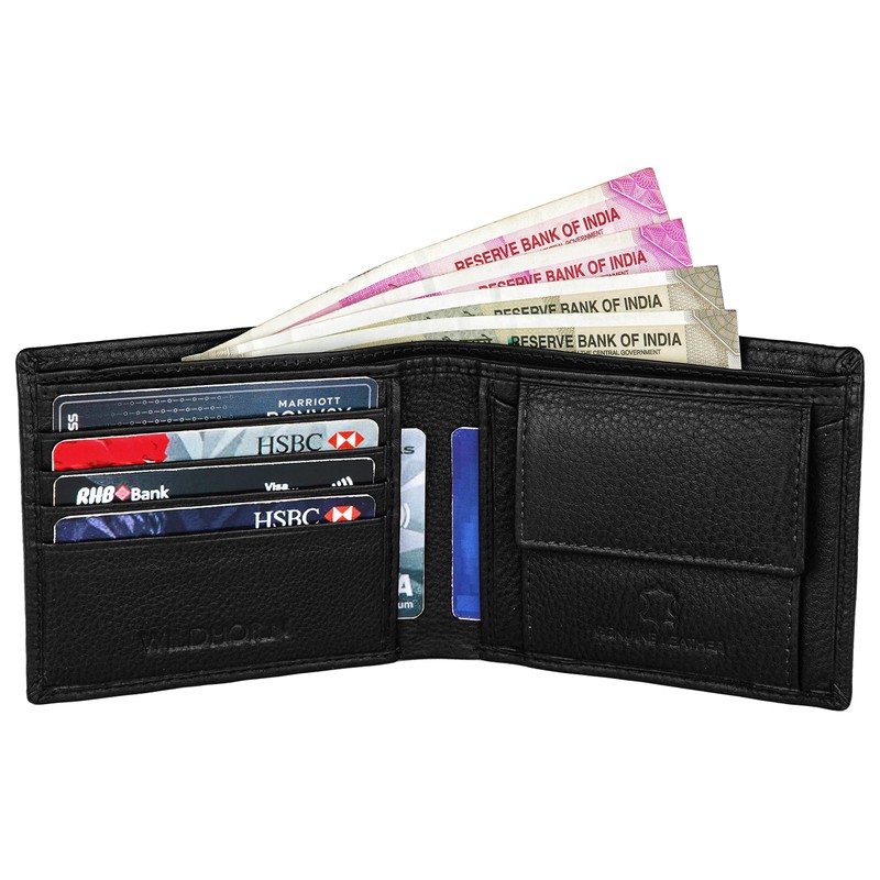 WILDHORN Leather Wallet, New Black 1