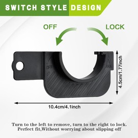 Rebvugr Gas Cap Holder, Black Fuel Cap Holder, Automotive Replacement Fuel Tank Caps Hook Bracket, Automotive Exterior Accessories Gas Caps Bracket Compatible with Toyota Tacoma 2016-2023