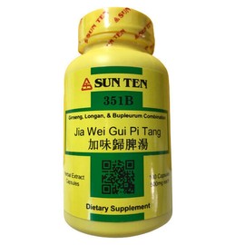 Sun Ten - Ginseng, Longan & Bupleurum Combination Capsules / Jia Wei Gui Pi Tang