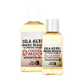Kura Herbs Organic Beach Oil (Body Oil), Coconut Moon, 8 oz (236 ml), L