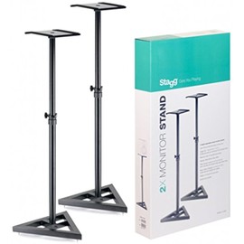 Stagg SMOS-10 Set Height Adjustable Studio Monitor Stands