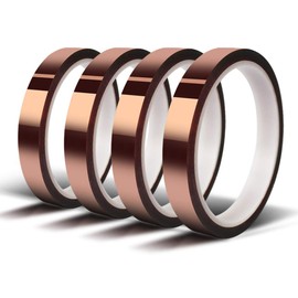 MEBMIK MEBMIK Heat Tape for Sublimation Transfer, Heat Resistant, Adhesive Transfer Tape, Thermal, No Residue, 4 Rolls 10mm x33m(108ft)