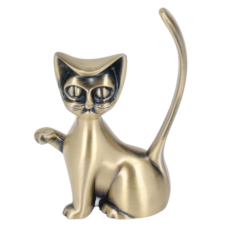 Cat God Ring Holder Cat God Design Zinc Alloy Sturdy