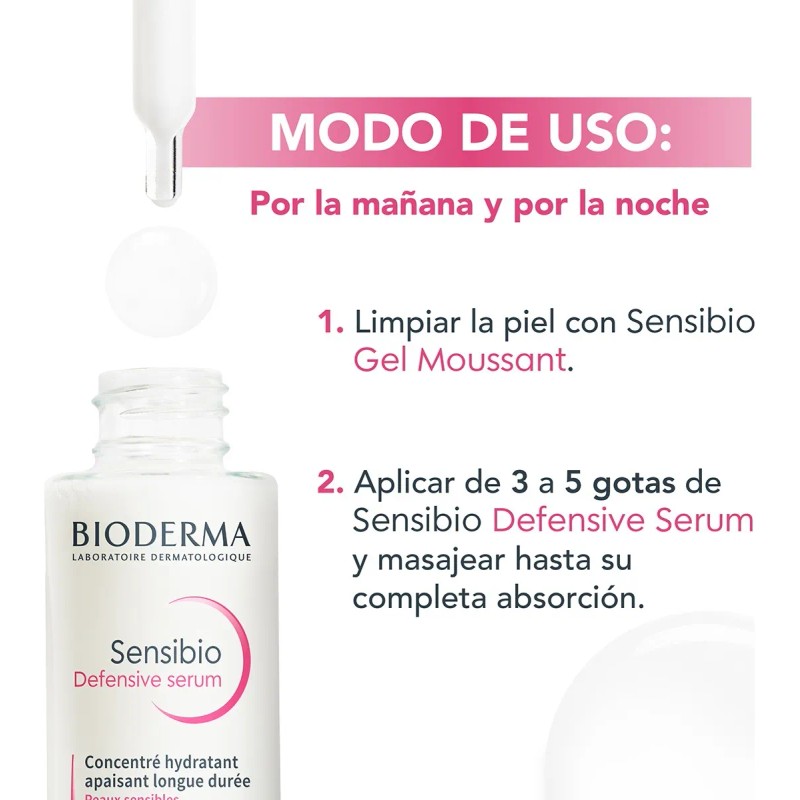 Bioderma Sensibio Defensive Serum Hidratante, 30 Ml Tipo de piel