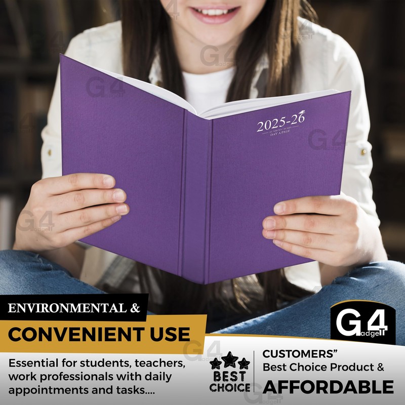 G4GADGET Academic Diary 2025-2026 A4 Day-A-Page School Planner for Students