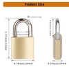 Fuaxat 10Pack Small Locks with Same Keys, 3/4" (20mm) Wide