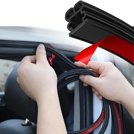 Vehicle Door Seal Strip,Automotive Weather Stripping Thickened for Hoods,Trunks,Windows,Universal Soundproof Waterproof Windproof Durable Car Accessories for Most Car,Truck,SUV (52.5Ft)