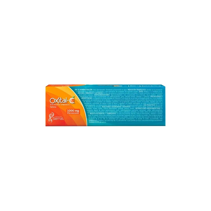 Oxital C Tableta 1000 Mg, 10 Tabletas