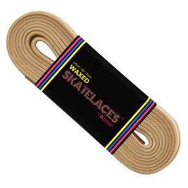 Bont Skates Waxed Laces - 6mm & 8mm - 47" 71" 79" 96" 108" - Sandcastle Beige (8mm Wide / 59 inch / 150cm)