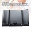 3 Folds Lighted Vanity Makeup Mirror LED Light Table Mirror