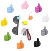 FZHC 18 Pcs Silicone self-Adhesive Thumb Wall Hooks Suitable for