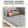 VELVETIO Luxury Kids Fitted Sheet with Matching Pillowcase, Boys &