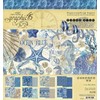GRAPHIC 45 *OCEAN BLUE* 8" x 8" PAD NAUTICAL SEASHELLS