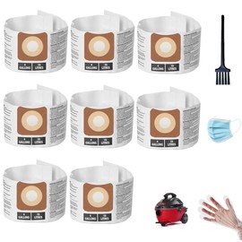 8 Pack 43270 Vacuum Bags Compatible with Craftsman 4 Gallon Shop Vac CMXEVBE17612 and DeWALT DXV04T 4 Gallon, Fine Dust Collection Bags, Replacement Part# CMXZVBE43270