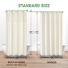 eachope Stall No Hook Shower Curtain with Snap-in Fabric Liner