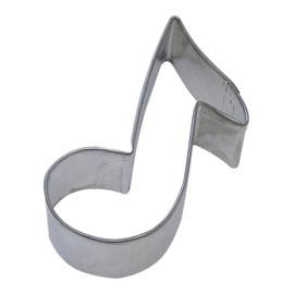 R&M Music Note 3.5" Cookie Cutter in Durable, Economical, Tinplated Steel