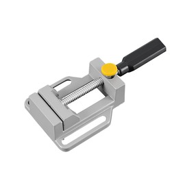 AIMALL Quick Adjust Flat Nose Pliers with Trapezoidal Screw, 9.37"x4.56", Heavy Duty Aluminium Alloy Bench Clamp Vise for Drill Stand Table Workshop Use