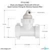 Drain Line Adapter (DLA) with 3/8-inch Quick Connect Fitting for