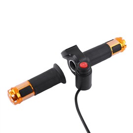 Twist Throttle Grips 3 Speed With LED Display Screen Handle For Electric Bike (golden)