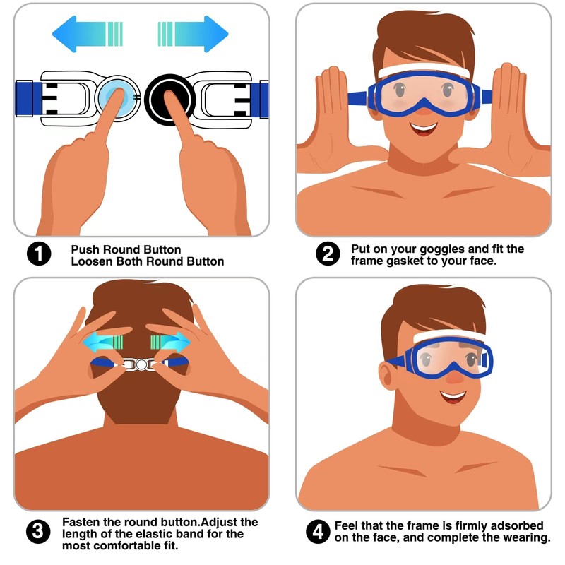 Braylin Swim Goggles, 2-Pack Swimming Goggles for Adult Men Women,