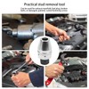 3/8in Drive Stud Extractor Tool, Steel Alloy Universal Broken Bolt