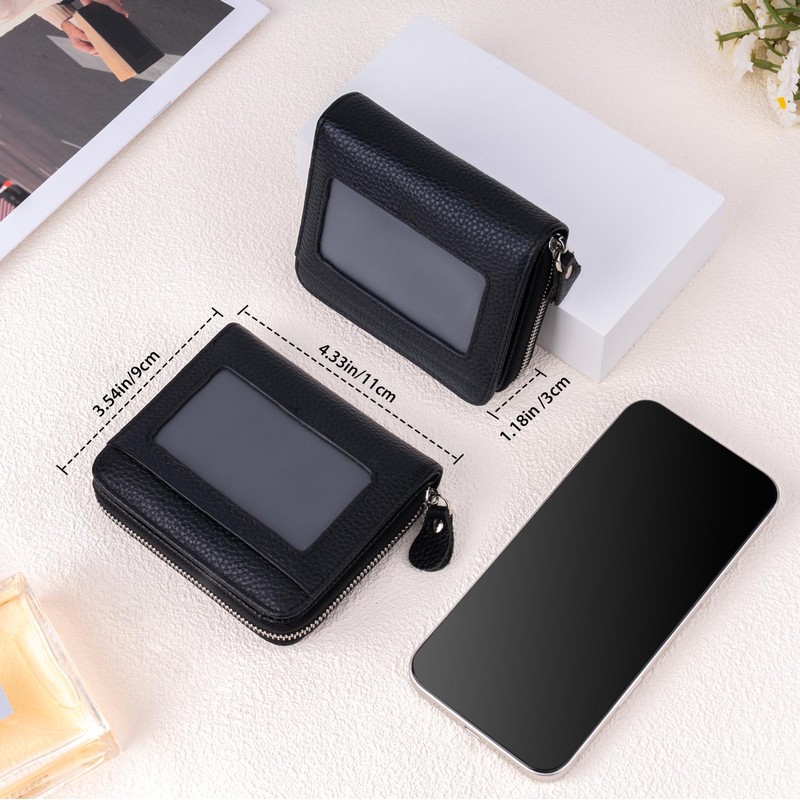 XINNSTAR Genuine Small Wallet for Women, Slim RFID Blocking Credit