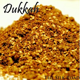 Egyptian Dukkah Spice Blend from The Silk Road Restaurant & Market (2oz), No Salt | All Natural Dukkah Seasoning | Vegan | Gluten Free Ingredients | NON-GMO | No Preservatives