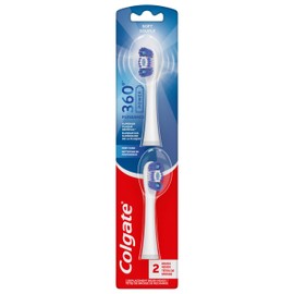 Colgate 360 Floss Tip Sonic Powered Battery Toothbrush Refill Pack - 2ct