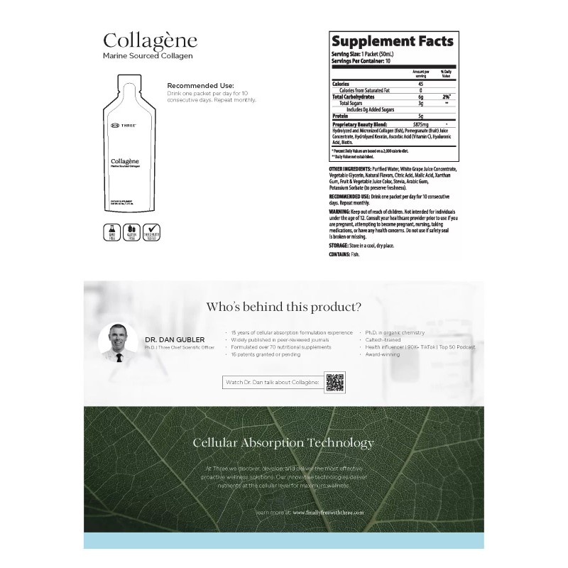 Finally Free With THREE Collagène Collagen Proactive Wellness Supplement