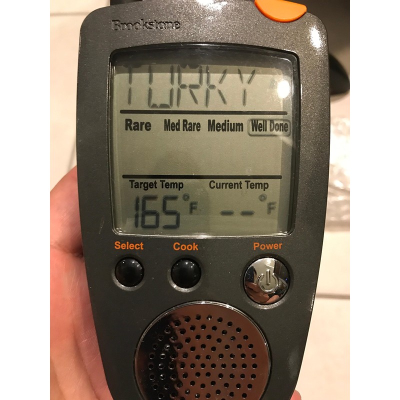 Brookstone BK798314 Grill Alert Talking Remote Meat Thermometer