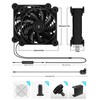 upHere gaming AC 220 V PC Fan, 120 x 25