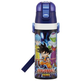 Skater SDC4-A Children's Stainless Steel Water Bottle, Direct Drinking, 16.2 fl oz (470 ml), Kid-friendly Lightweight Type, Dragon Ball DAIMA Boys, Cold Insulation, Sports Bottle, Kids, Water Bottle