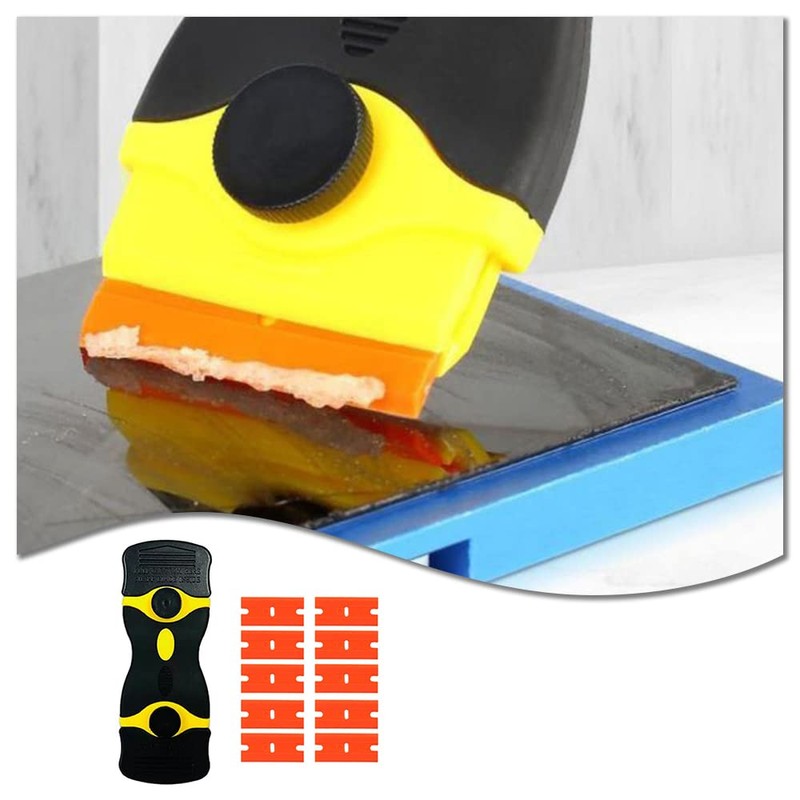 Glass Ceramic Hob Scraper Plastic Scraper Two Sided Sharp Blades