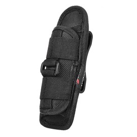 UltraFire Tactical Flashlight Holster,Compact Nylon Duty Belt Flashlight Holder Pouch,1 inch LED Flashlight Universal,with 360 Degrees Rotatable Clip Long Type,Baton Holder