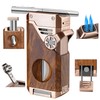 FLABOX 5-in-1 Torch Lighter with V Cutter Holder Punch and