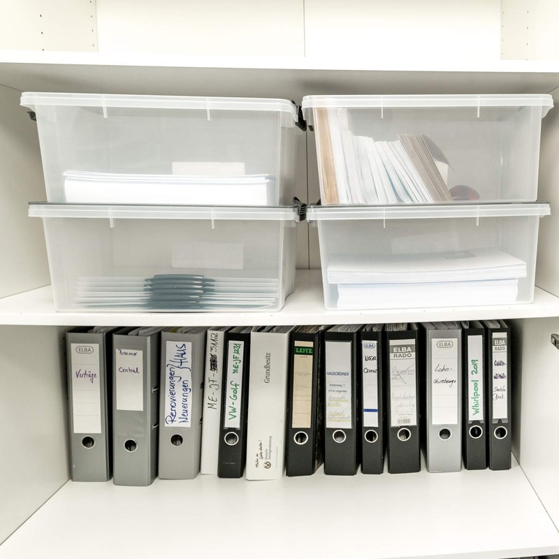 Rotho Storage Box with Lid Transparent and Compact