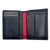Athletic Club Black Classic Unisex Leather Wallet, black, Classic