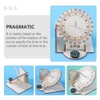 iplusmile Sundial Clocks 2pcs Sundial Wooden Scientific Models Sundial Desktop
