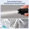 HANLIAN High Pressure Shower Head with Pause Button, 3 Spray