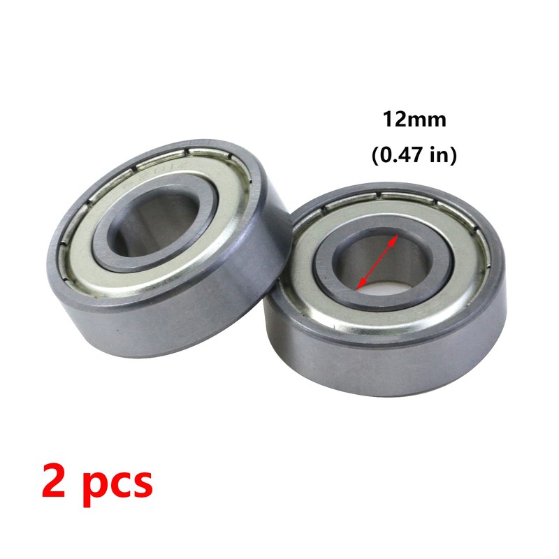 Antrader 2-Pack 12mm x 32mm x 10mm 6201Z Double Shielded
