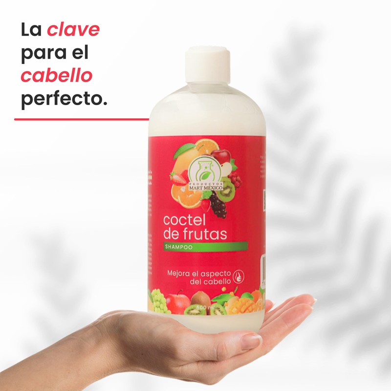 Shampoo Cóctel De Frutas Hidratante Productos Mart Mexico 500 Ml