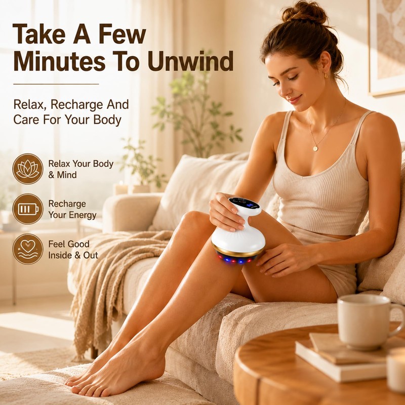 Cellulite Massager 4-in-1 with Vacuum & Gua Sha - 9
