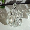 JATYFING 2pcs Crystal Swan Home Decor Crystal Figurines Anniversary,Birthday for