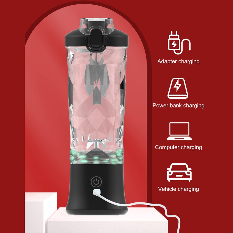 Portable Blender 600ml Large Capacity Versatile Rechargeable Shakes and Smoothie
